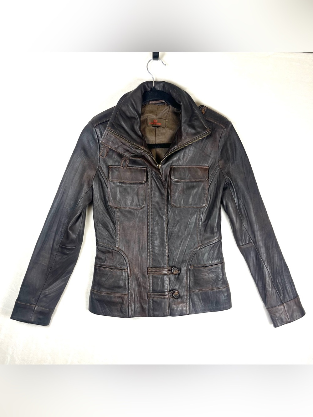 Danier Dark Brown Leather Jacket